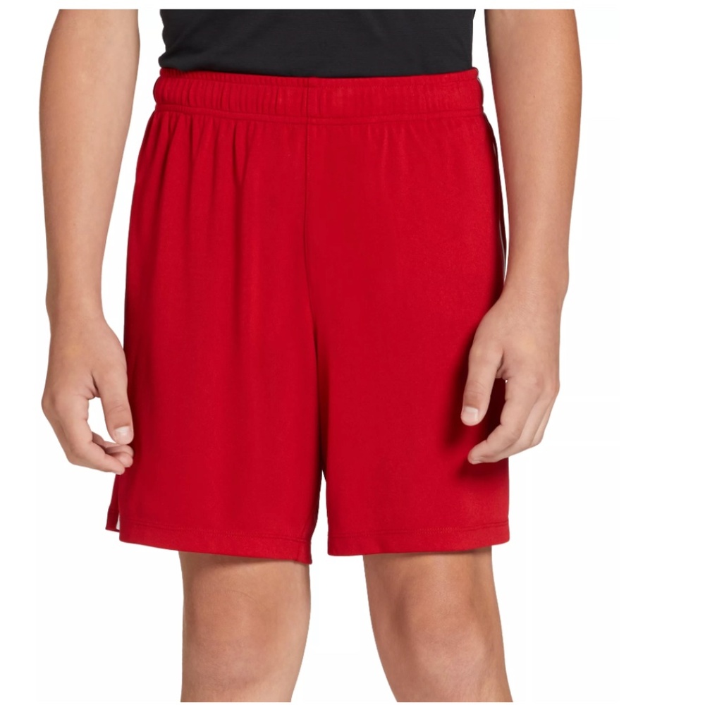 DSG Youth Knit Athletic Shorts Red Size Medium